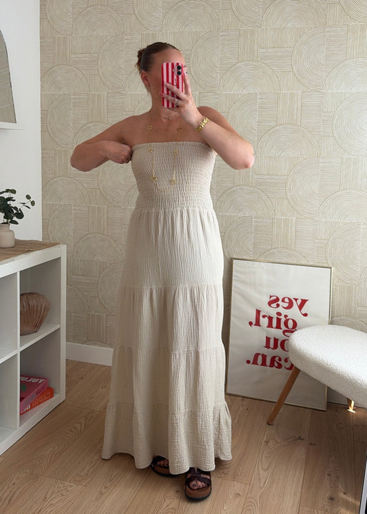 Robe bustier beige - MAËLYS