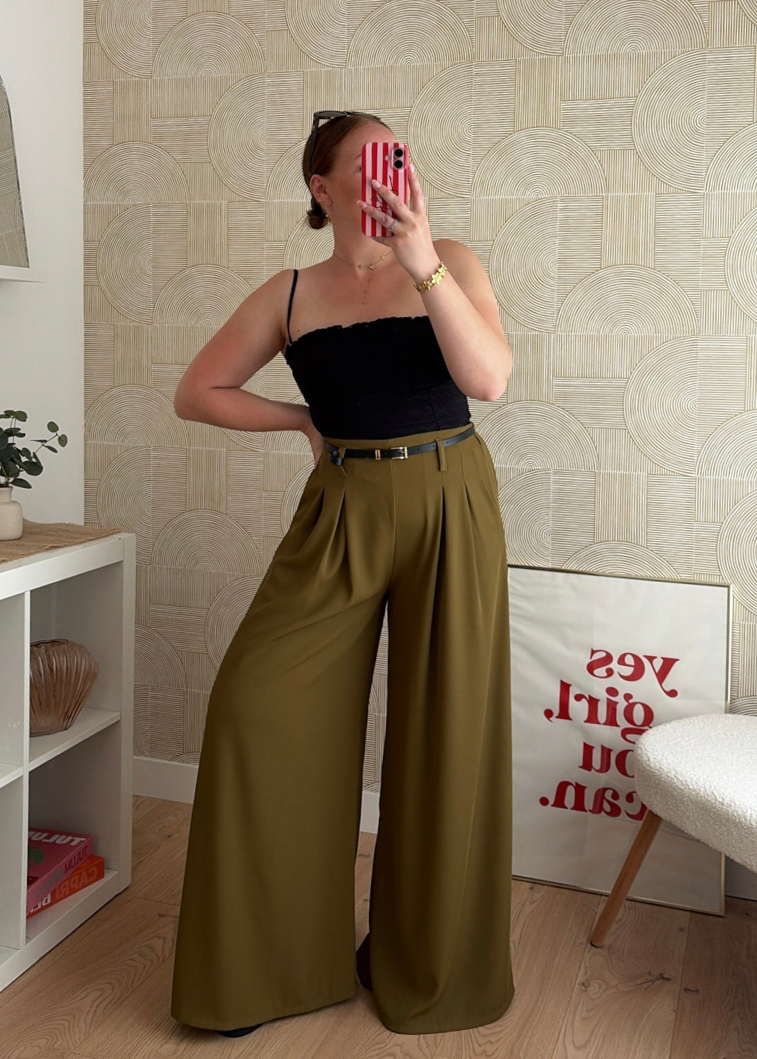 Pantalon olive - PALAZZO
