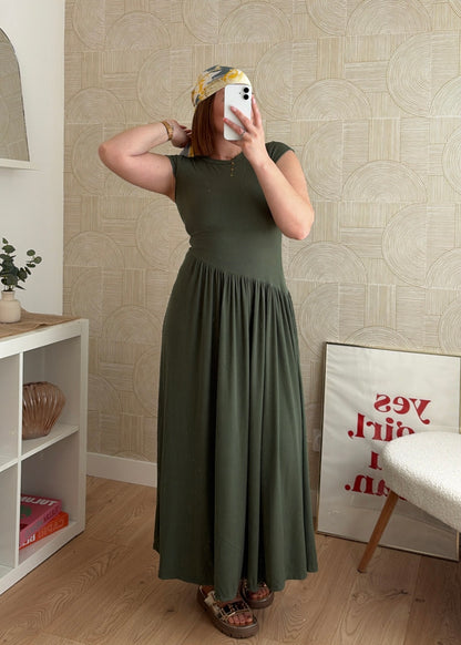 Robe longue kaki - HARMONY