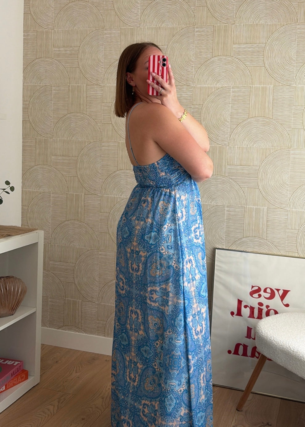Robe longue bleue - SIENNA