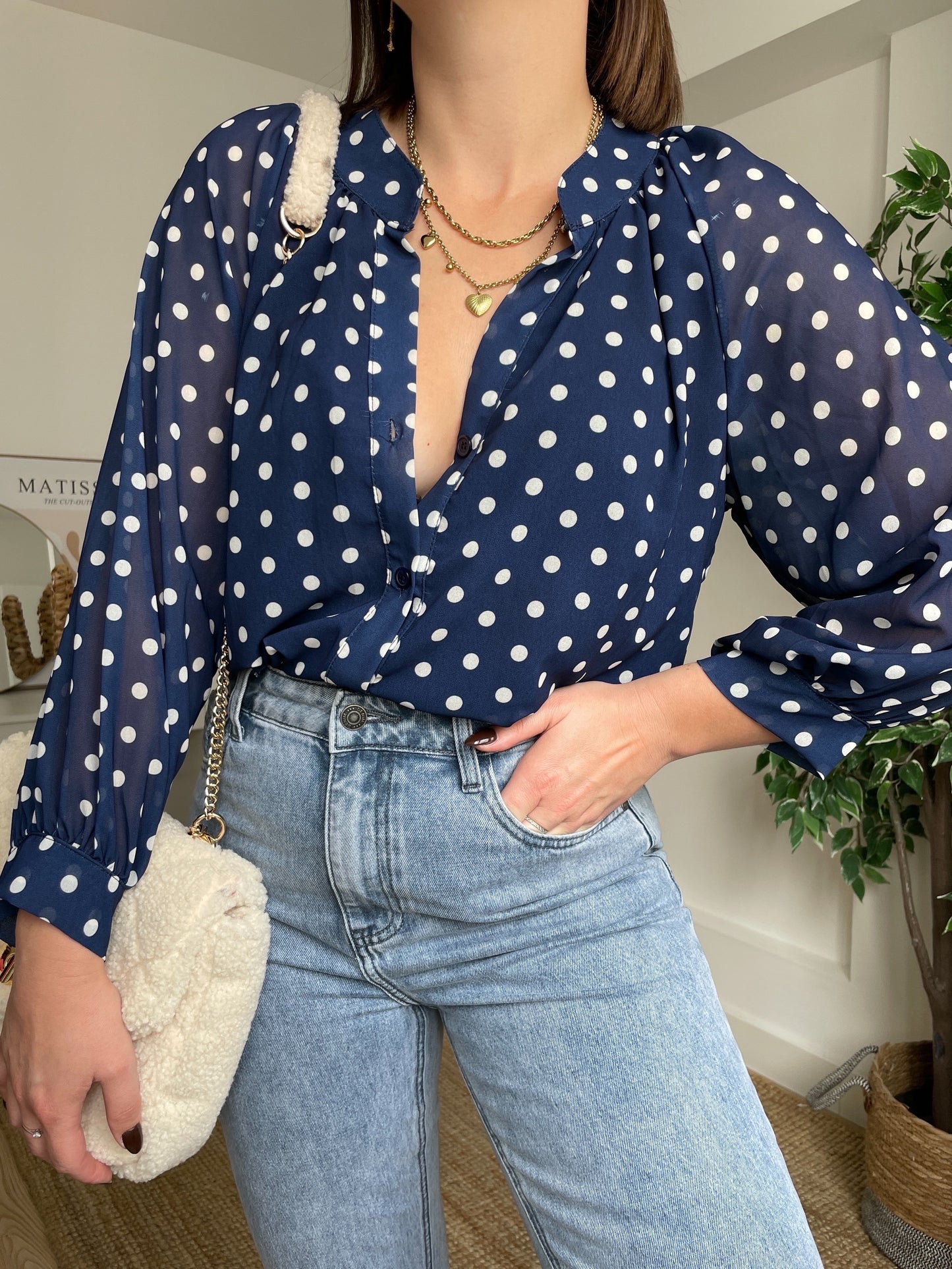 Jeans straight bleu - MADDI