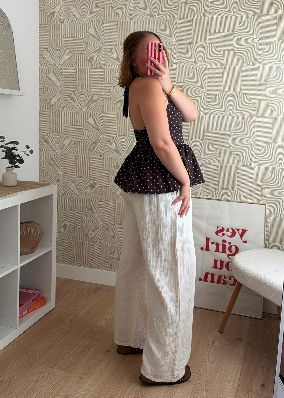 Pantalon beige - GAZE DE COTON