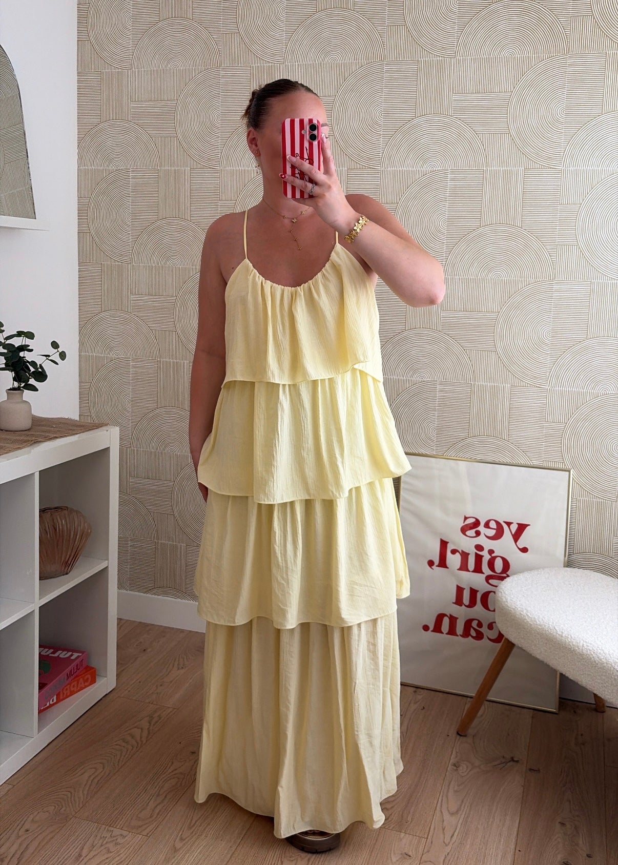 Robe longue jaune - ZOÉ