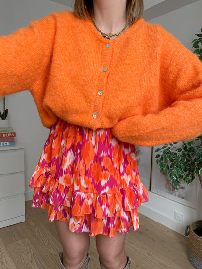 Robe courte orange YUNA