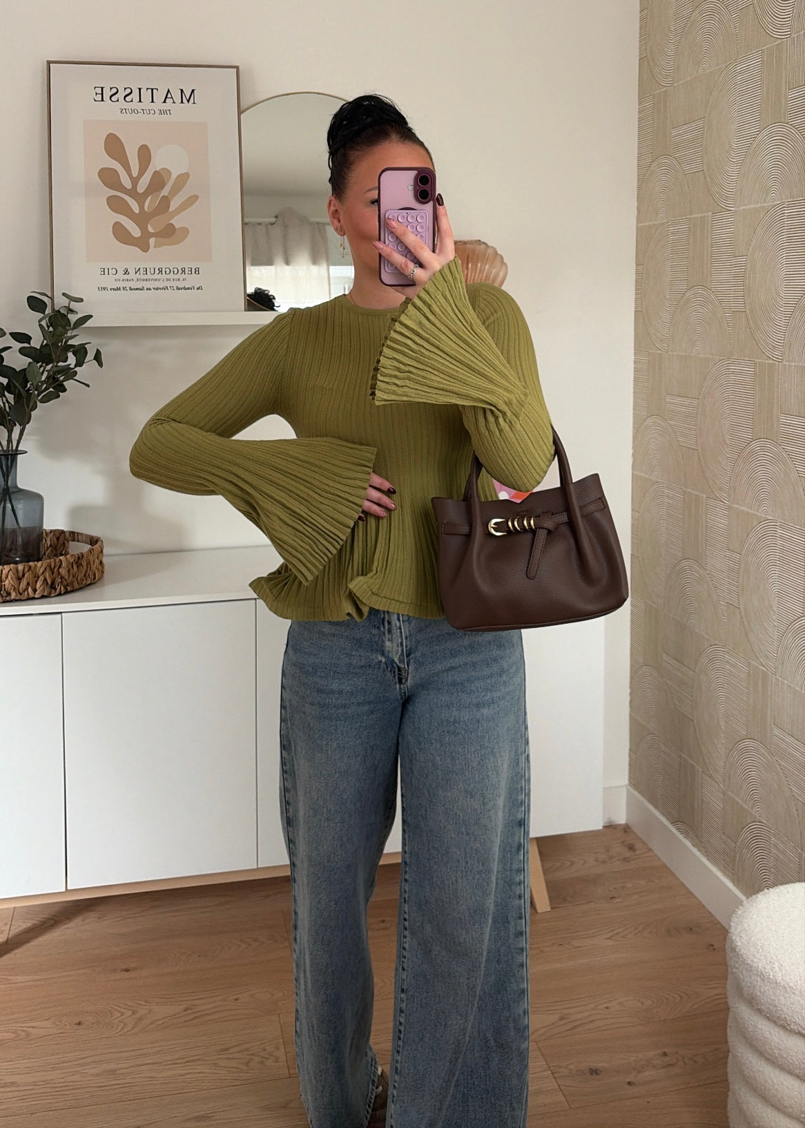 Pull fin olive - YLONA