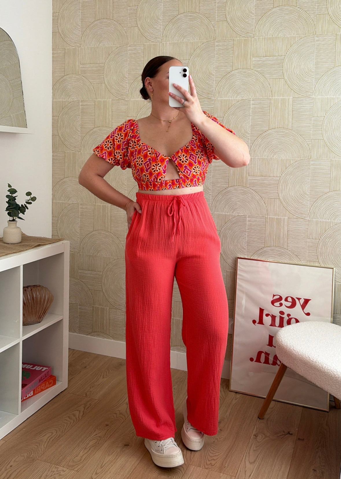 Pantalon corail - GAZE DE COTON