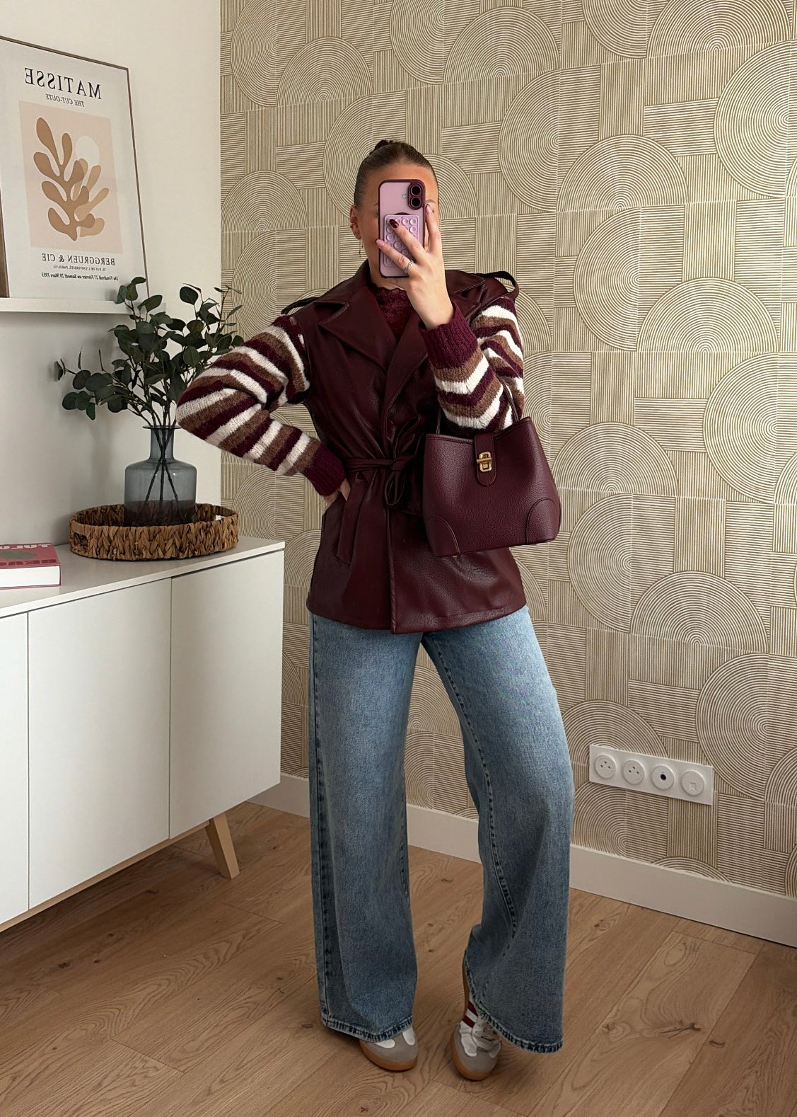 Trench bordeaux - SARLA