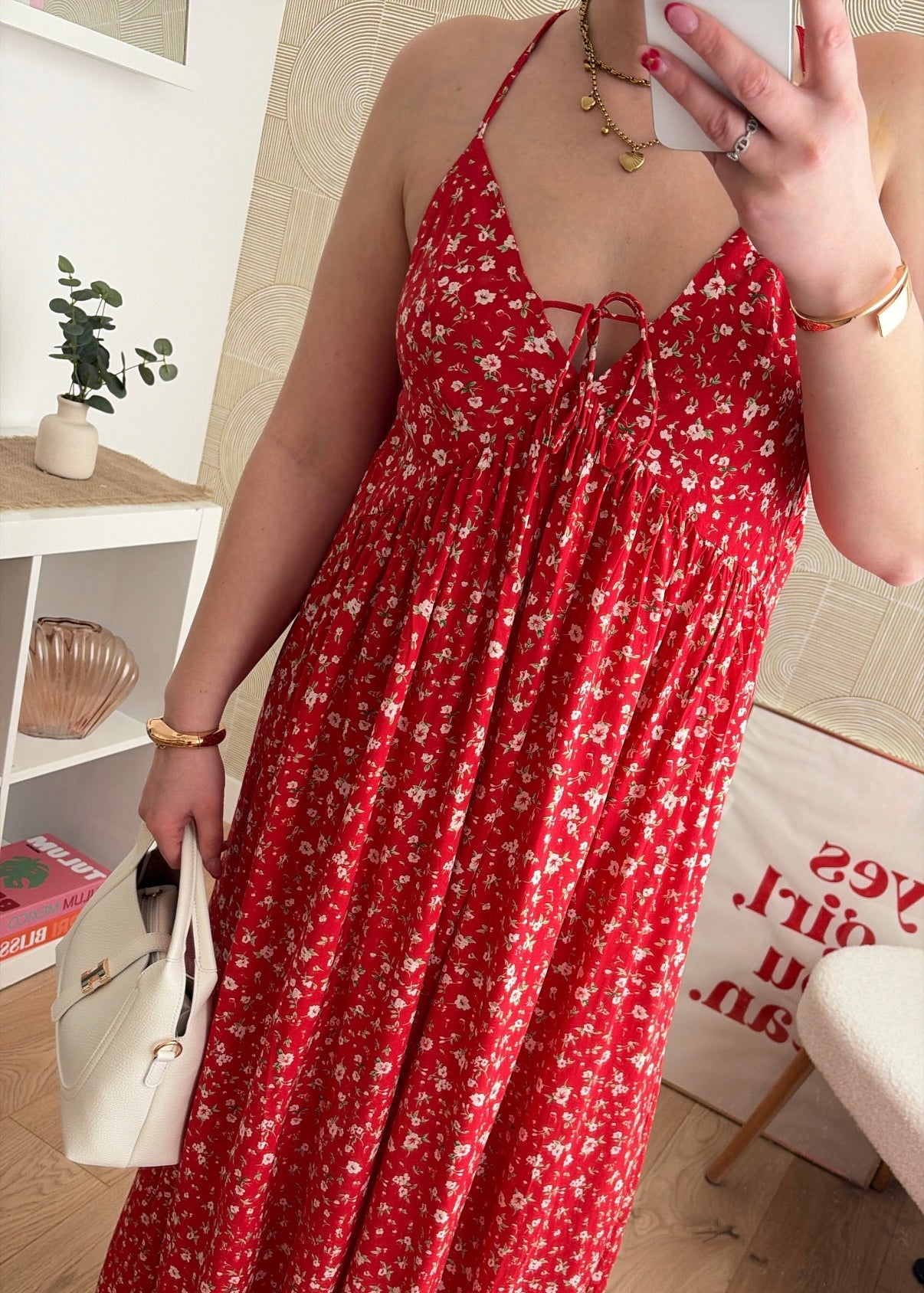 Robe longue rouge - SUNSET