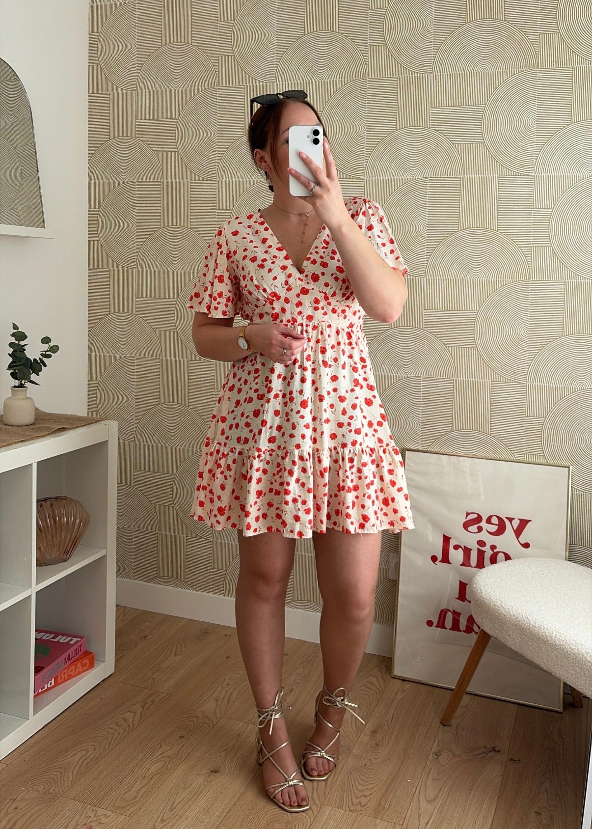 Robe courte blanche - COQUELICOT