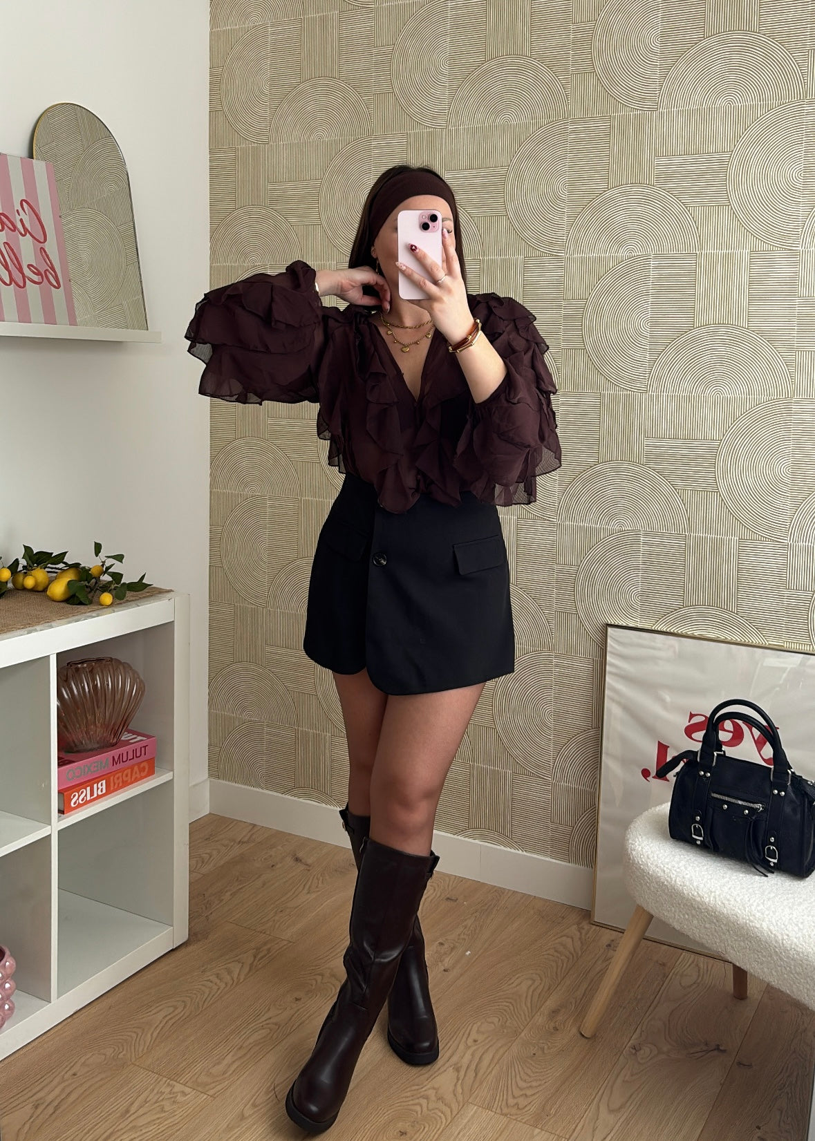 Jupe-short noire - ALPHA