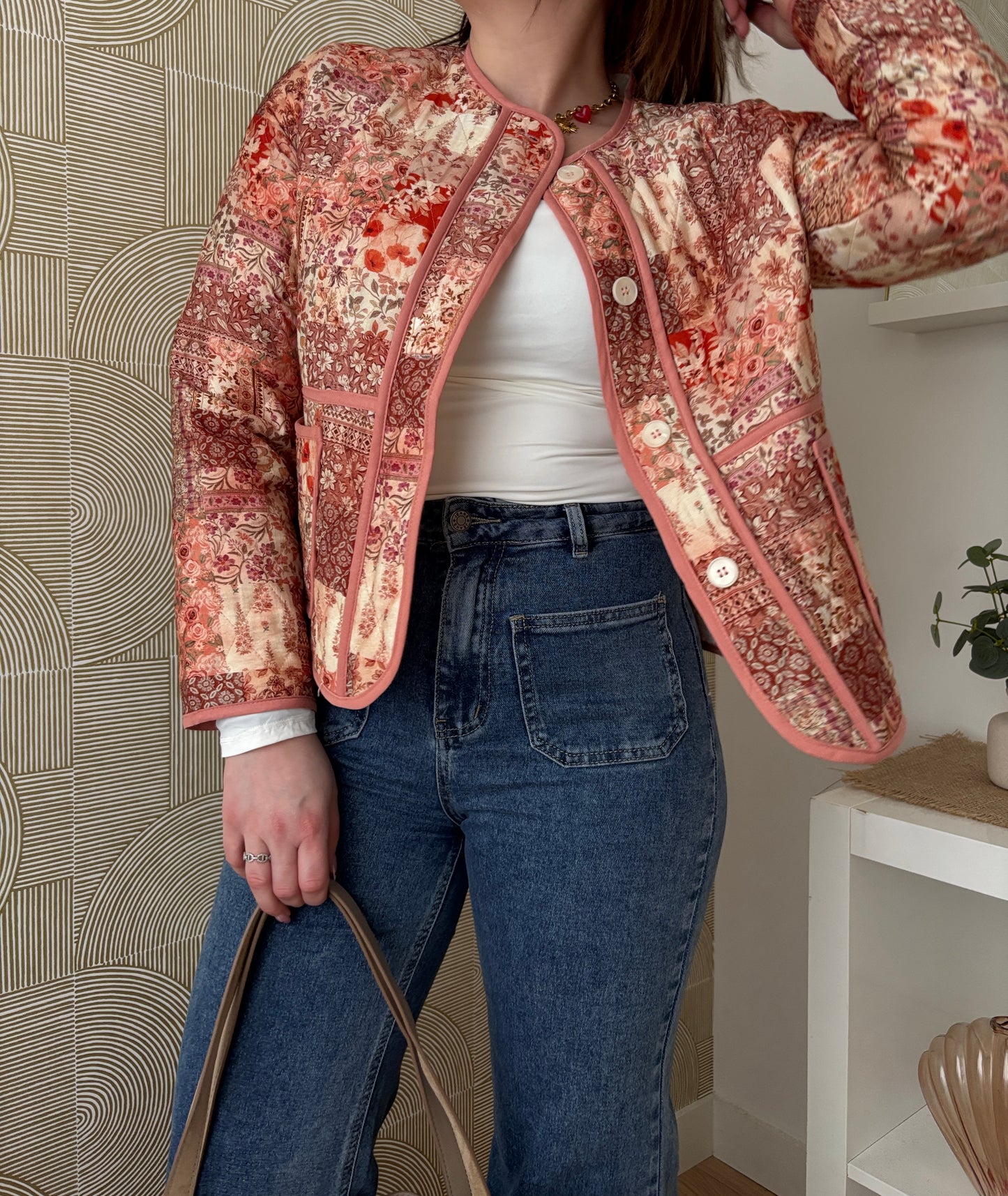 Veste fleurie - PATCHWORK