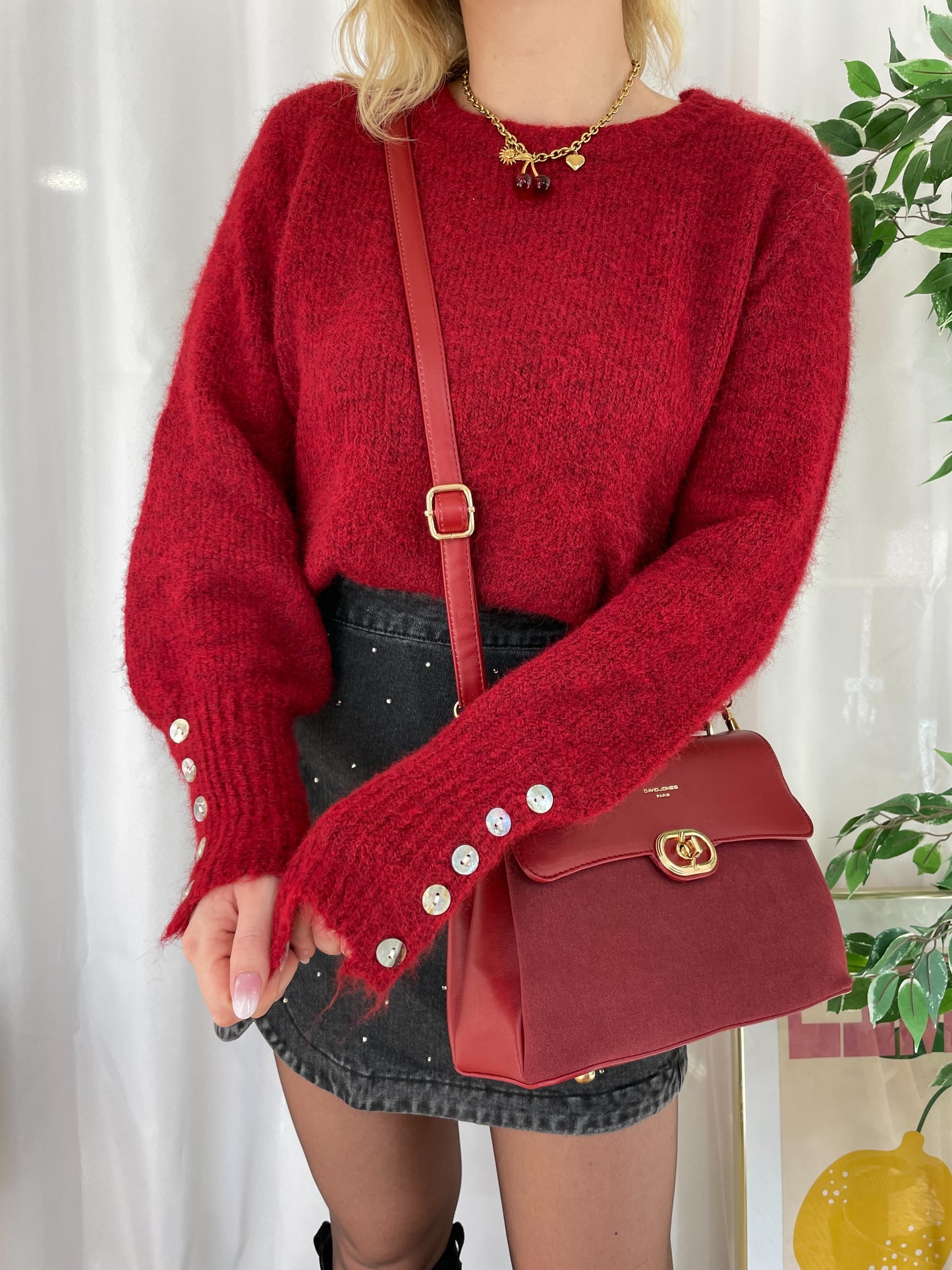 Pull bordeaux OLIVIA