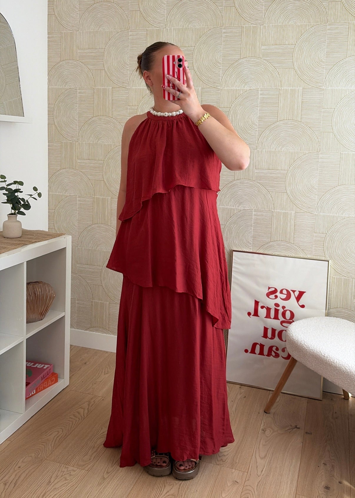Robe longue rouille - ROMANE