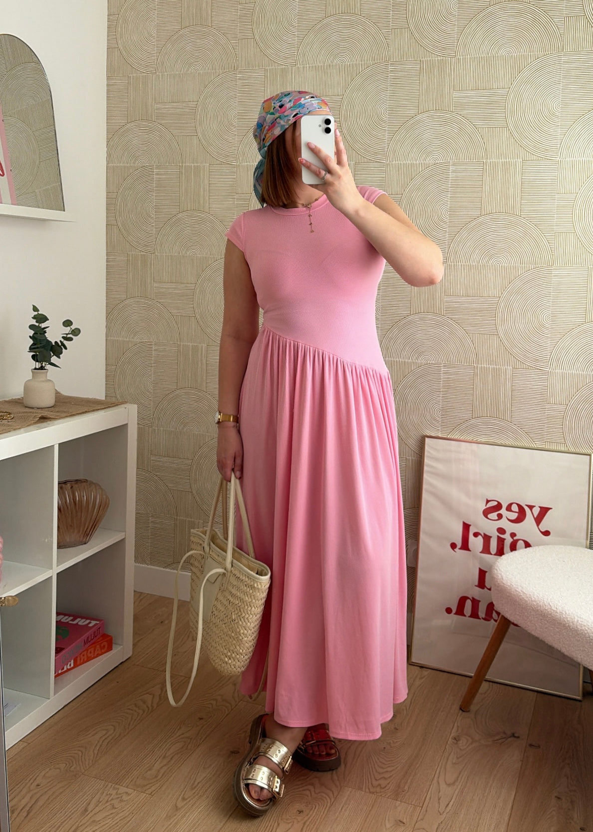 Robe longue rose - HARMONY