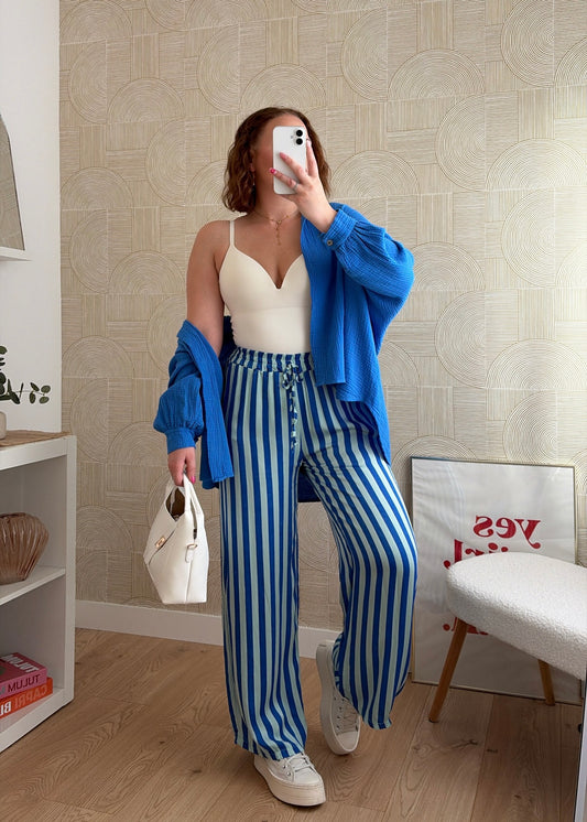 Pantalon à rayures royal - HOLLY