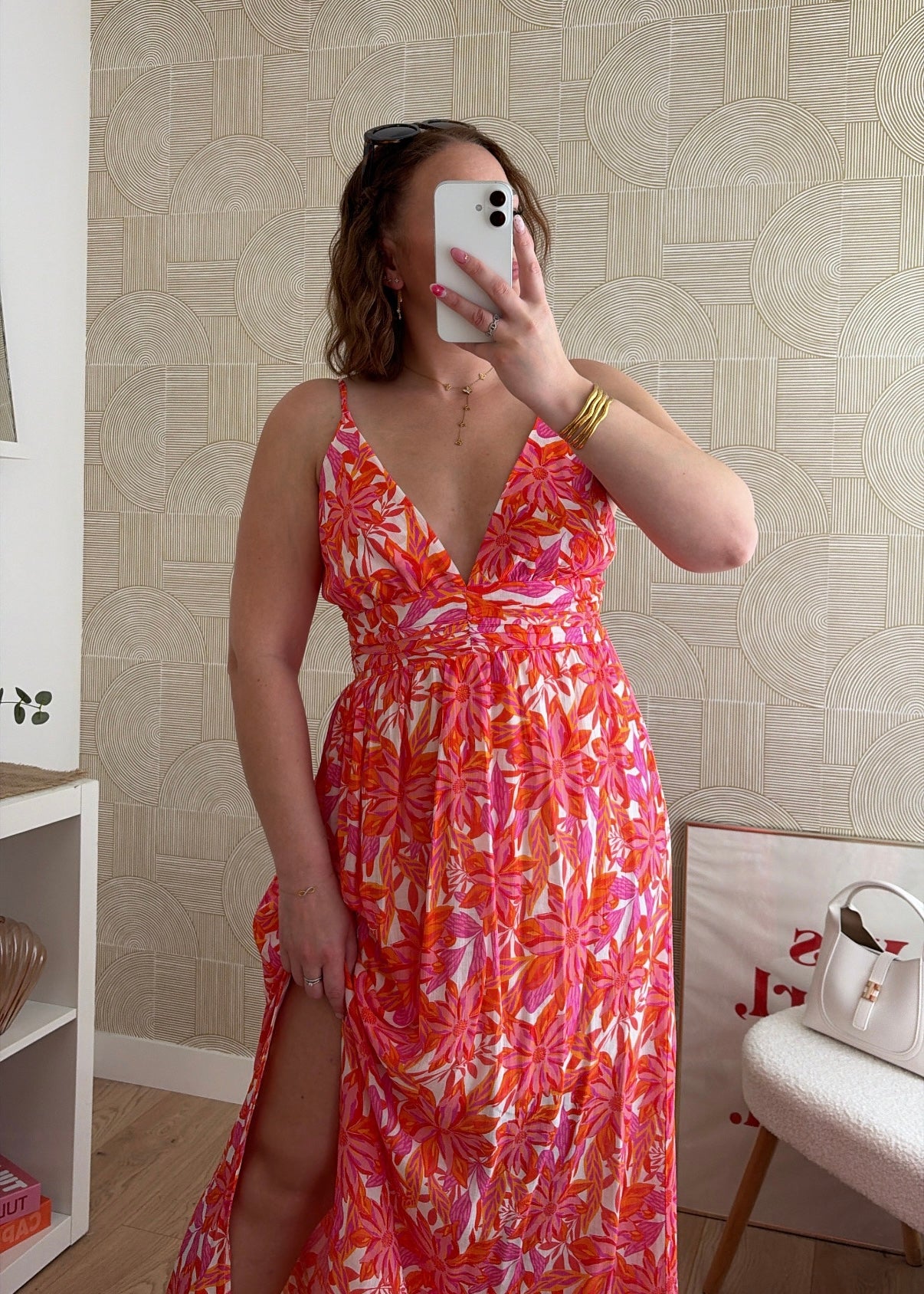 Robe longue sunset - CORAIL