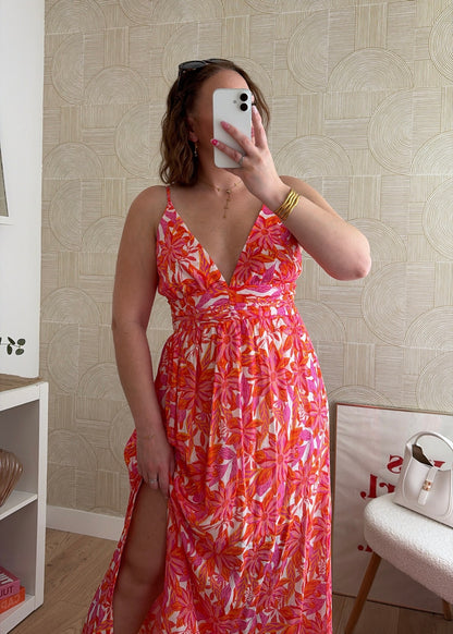 Robe longue sunset - CORAIL