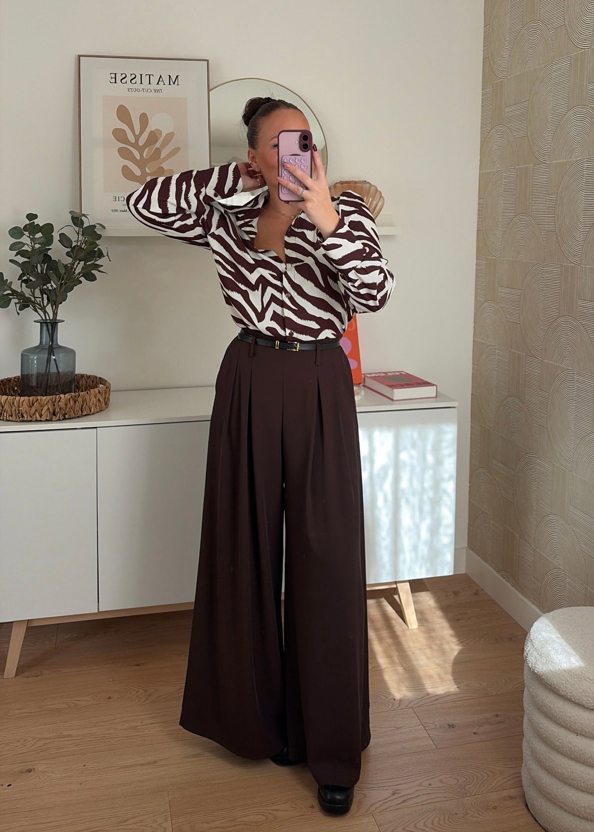 Pantalon choco - PALAZZO