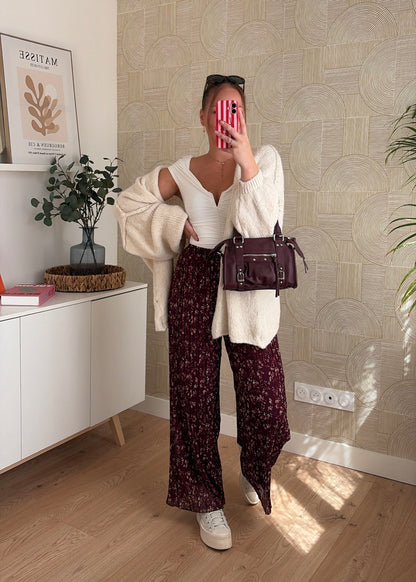 Pantalon plissé - MOKA