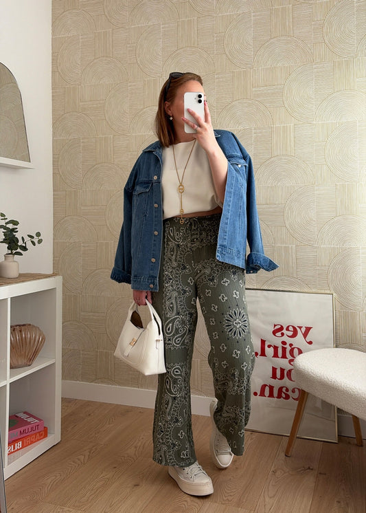 Pantalon kaki bohème - LORIE
