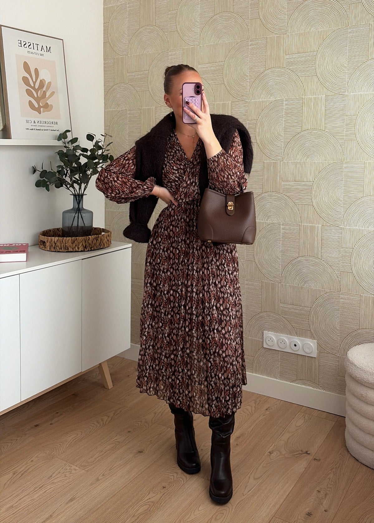 Robe longue choco - MILA