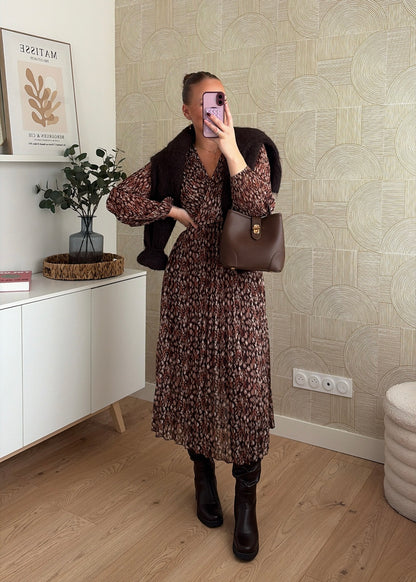 Robe longue choco - MILA