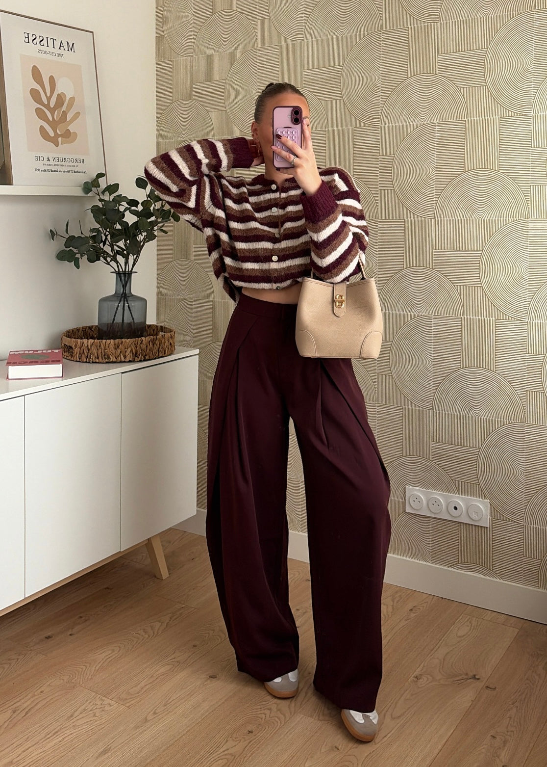 Pantalon bordeaux - ALMA