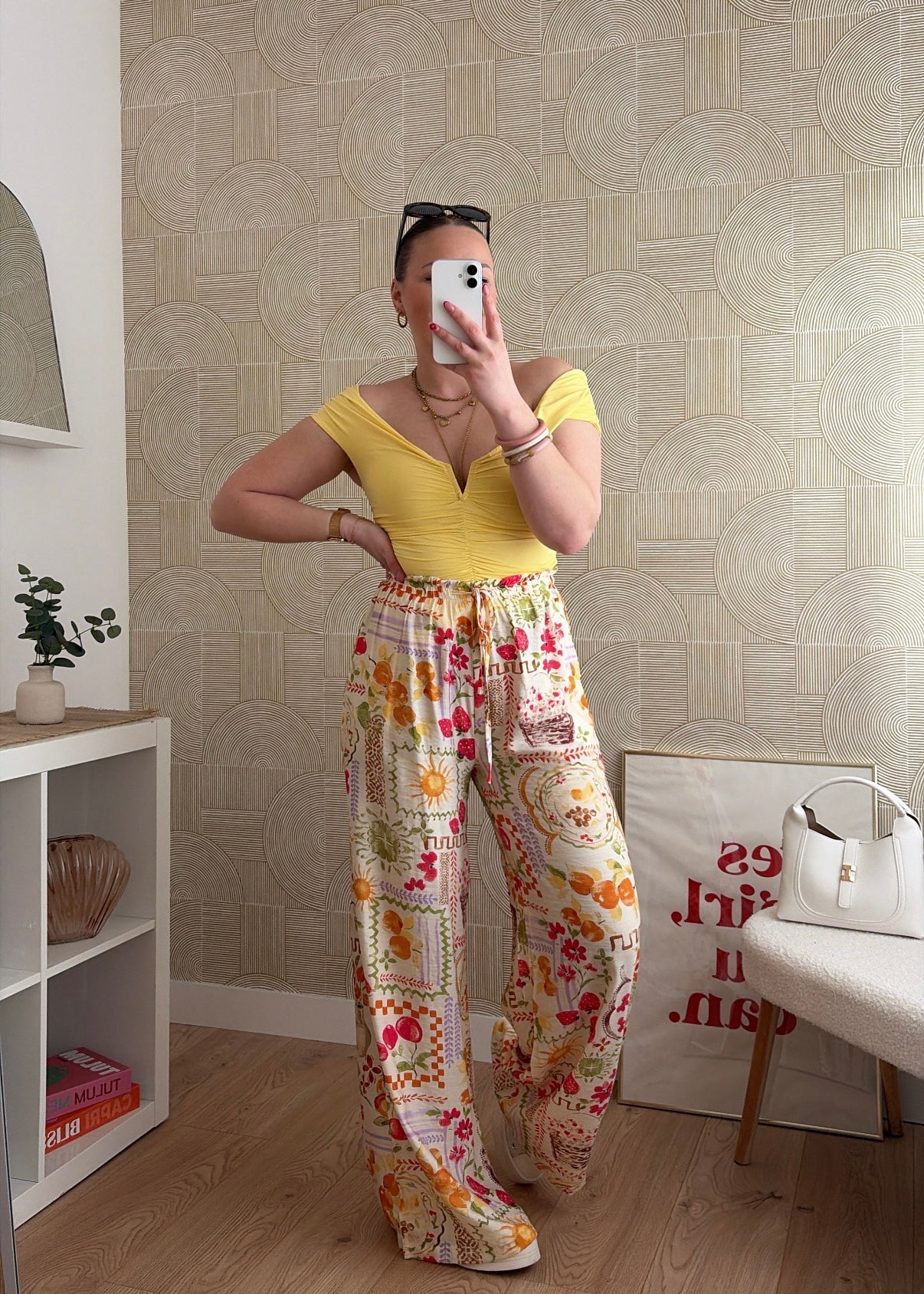 PRÉCOMMANDE / Pantalon fluide jaune - VINTAGE