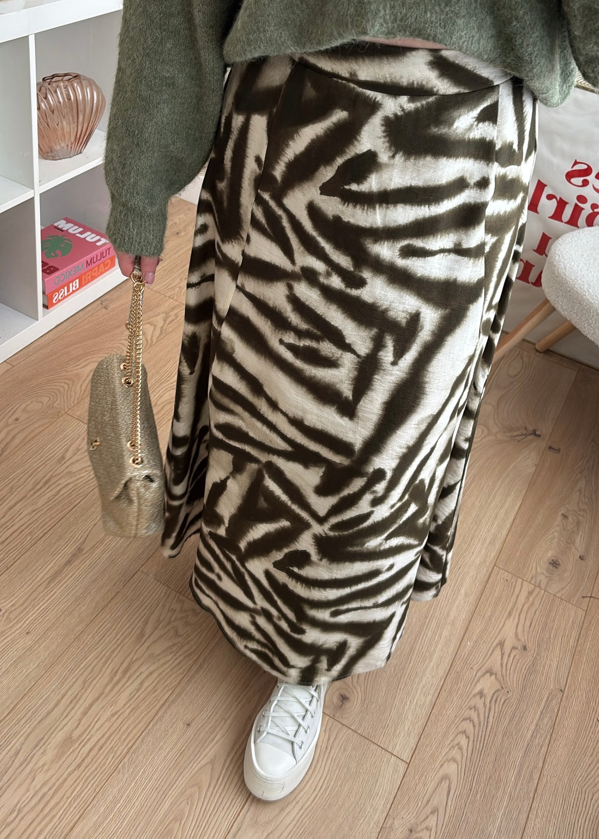 Jupe longue kaki - IRIS