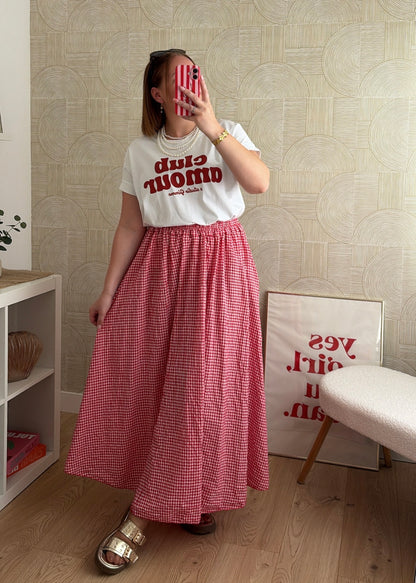 T-shirt club amour - ROJA