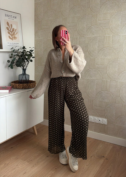 Pantalon plissé kaki - POIS