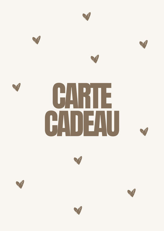 EN MANQUE D'INSPIRATION ? OPTEZ POUR UNE CARTE CADEAU !