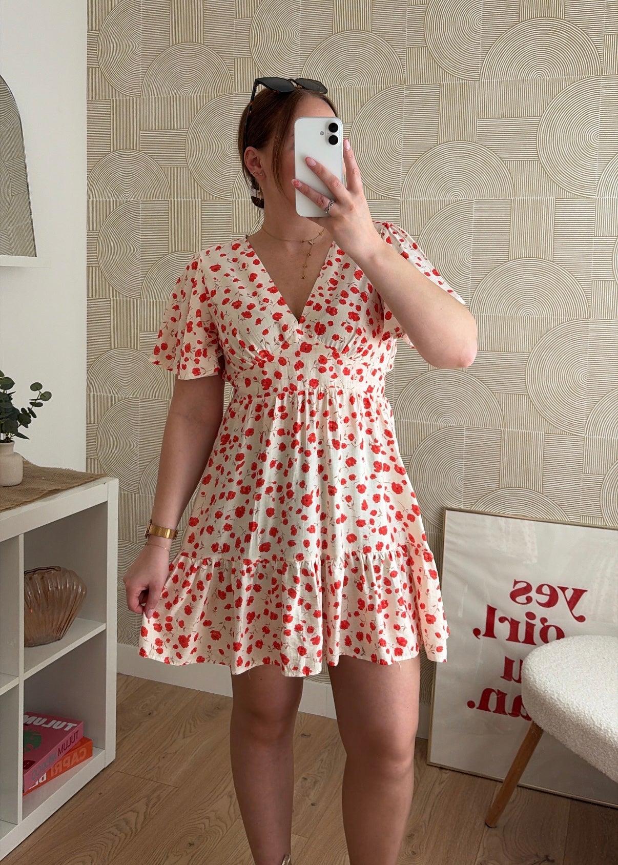 Robe courte blanche - COQUELICOT