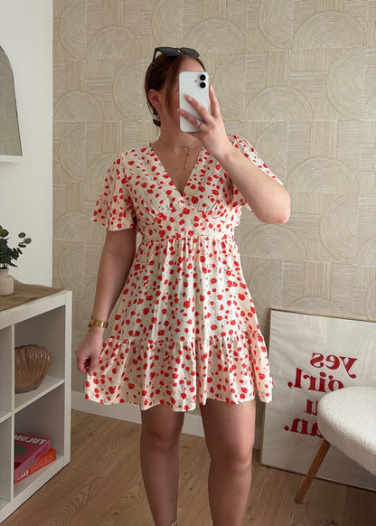 Robe courte blanche - COQUELICOT