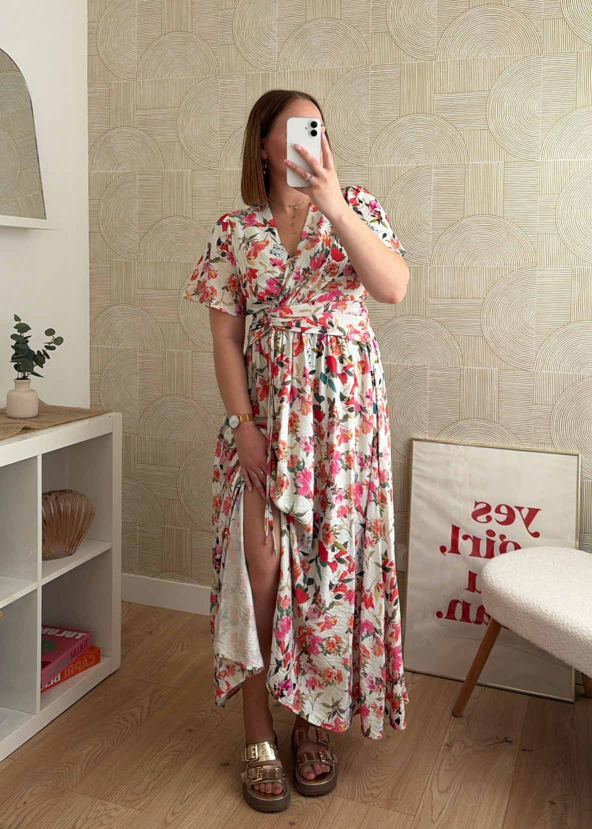 Robe longue à fleurs - ROSALY