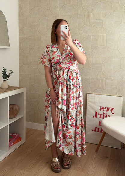Robe longue à fleurs - ROSALY