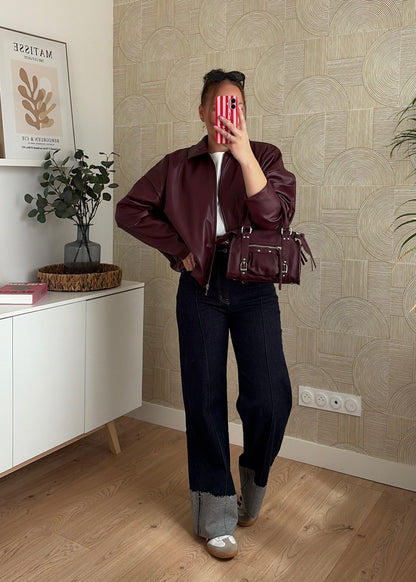 Veste bomber burgundy - NAÏLA