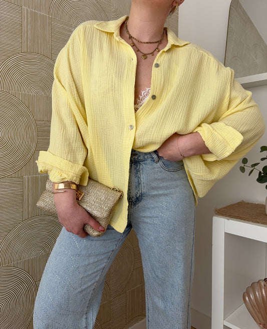 Chemisier jaune - GAZE DE COTON