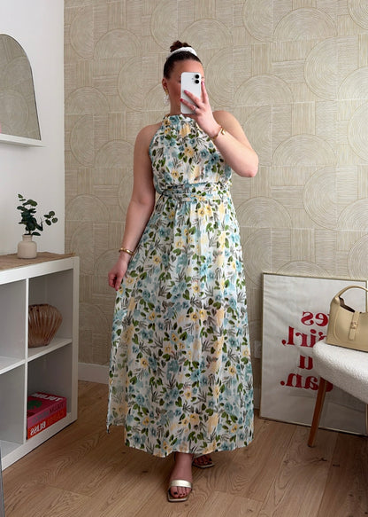 Robe longue jaune - INAYA