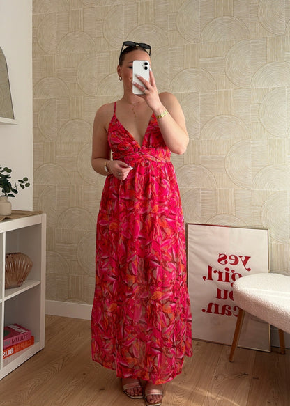 Robe longue rouge - NORAH