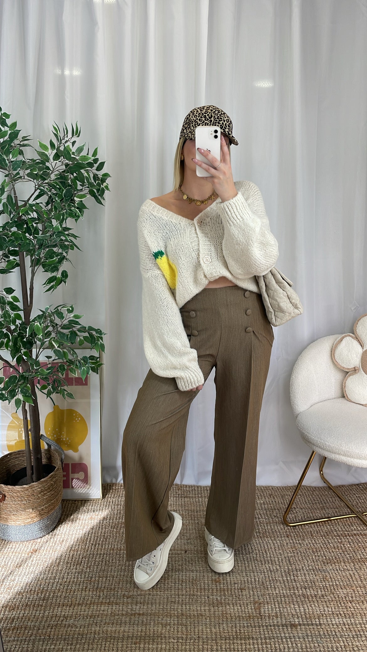 Pantalon camel KIALA