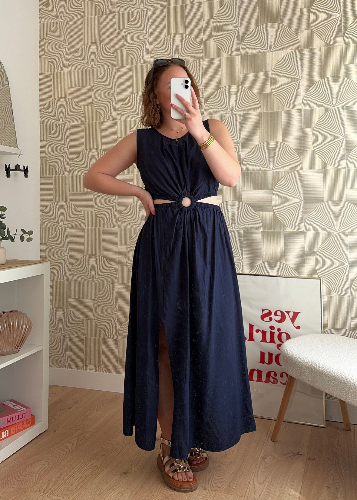 Robe longue navy - MARINA