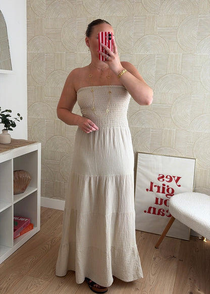 Robe bustier beige - MAËLYS