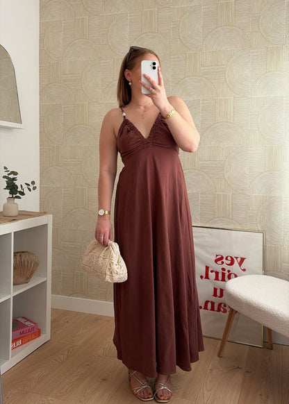 Robe longue choco - JEWELL