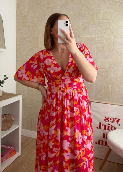 Robe longue fuchsia - BLOOM