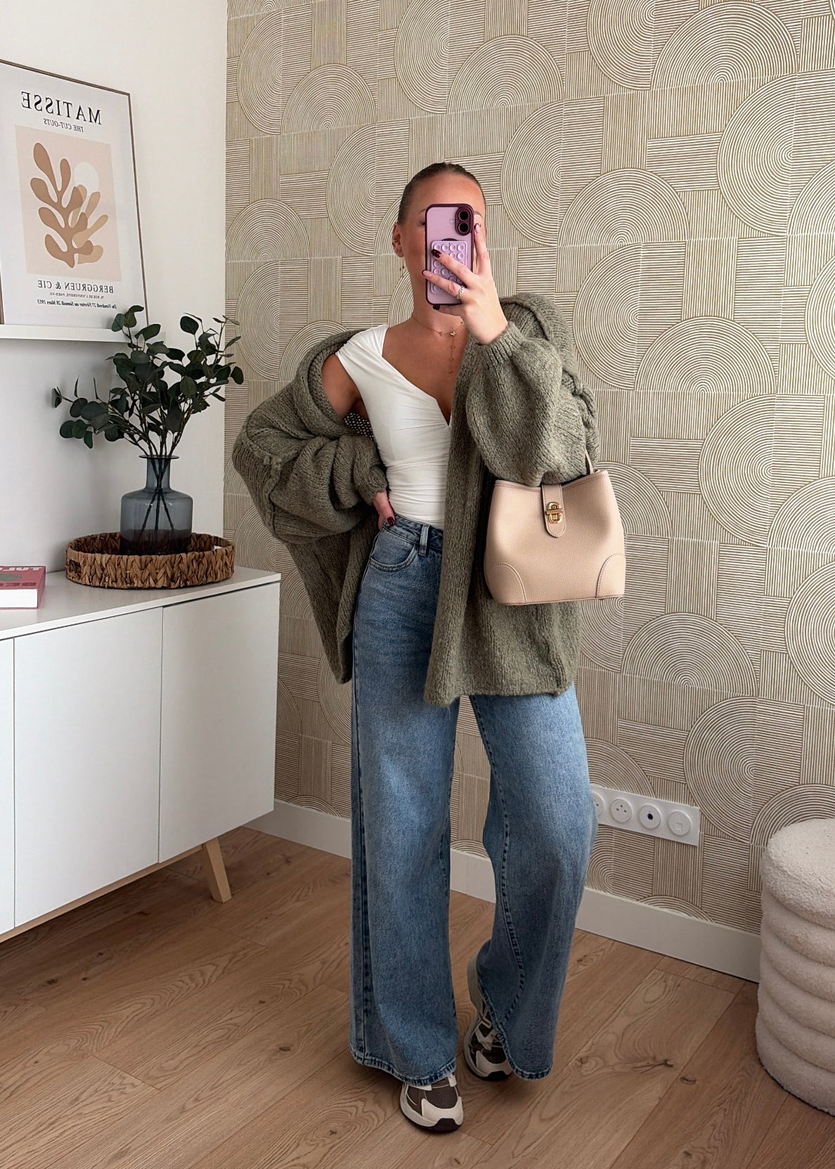 Gilet kaki clair - CÉLIA
