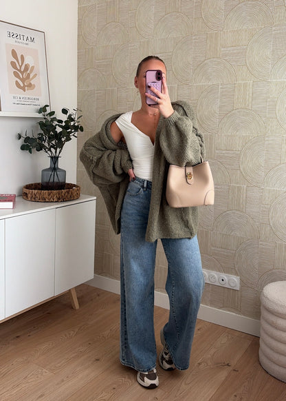 Gilet kaki clair - CÉLIA