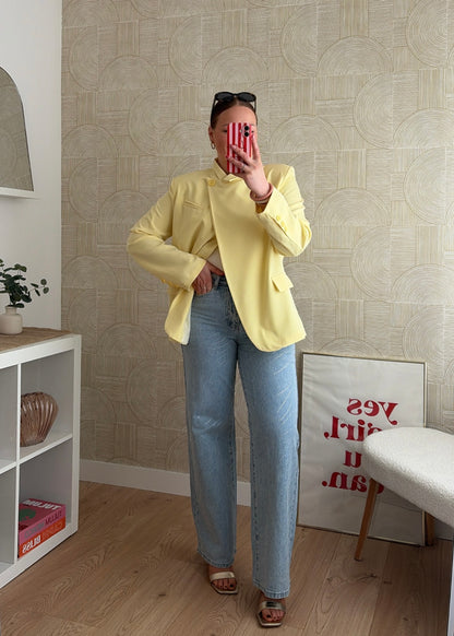 Blazer asymétrique jaune - ELSA