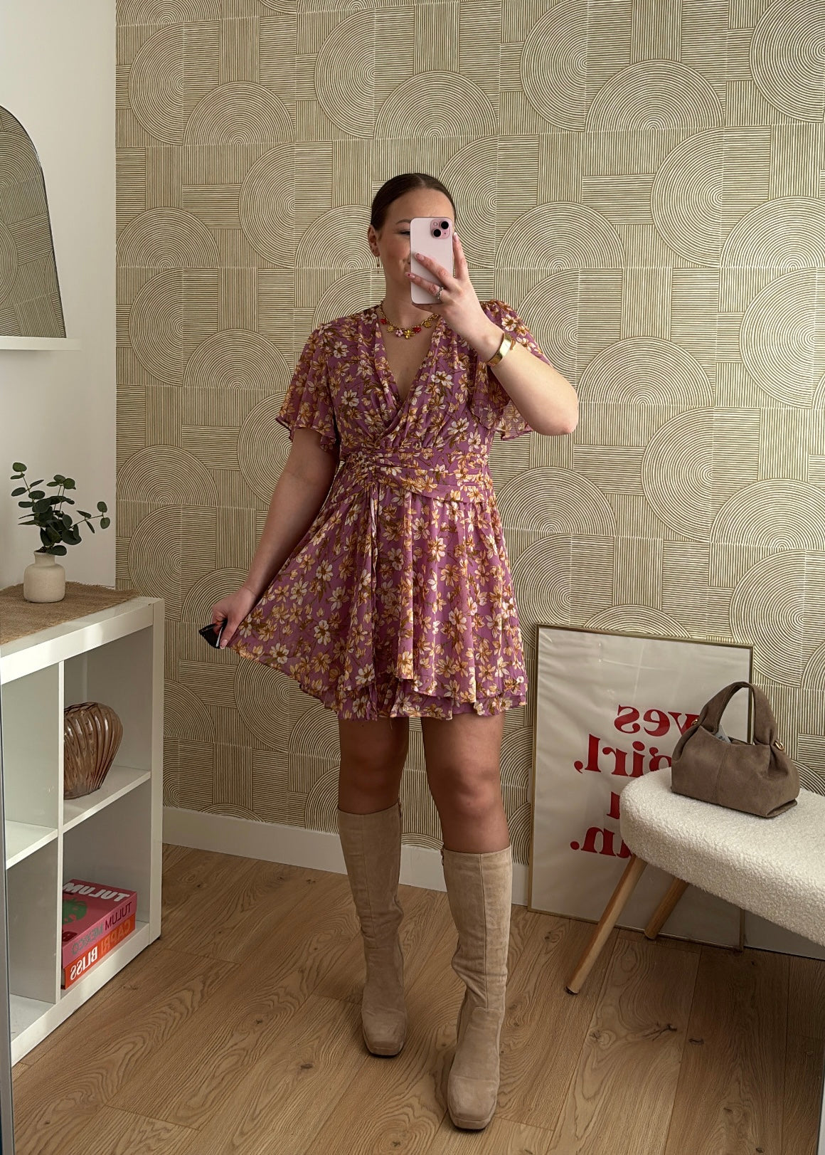 Robe courte fleurie - NINHA