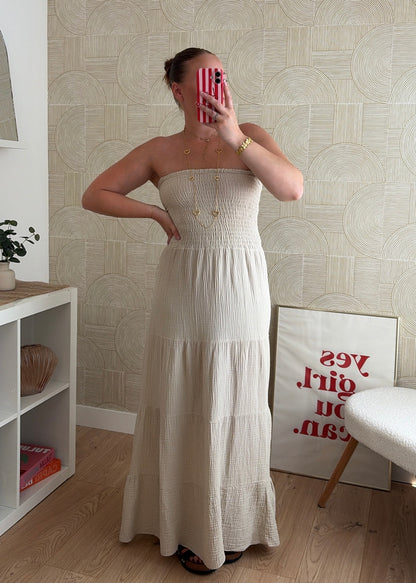 Robe bustier beige - MAËLYS
